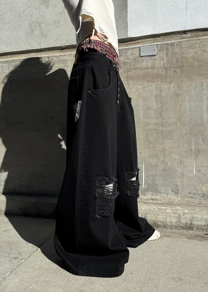 DISTRESSED "CLASP" JEANS