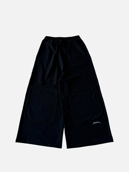 BIG POCKET SWEATPANTS - BLACK